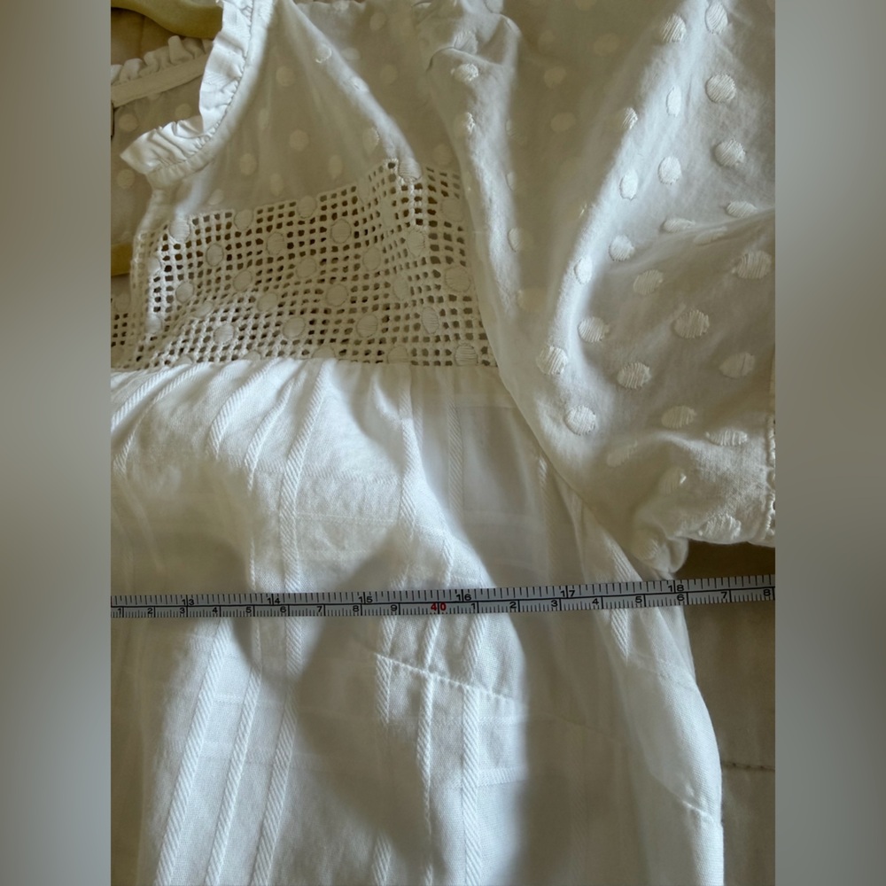 Loft White Boho Eyelet Cotton Dress - Picture 7 of 7